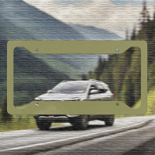 Trend Color - Olive Green License Plate Frame