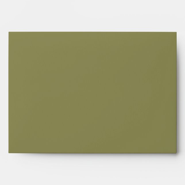 Trend Color - Olive Green - Solid Envelope (Front)