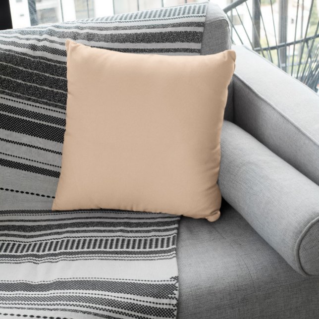 Trend Color - Peach Blush Throw Pillow (Creator Uploaded)