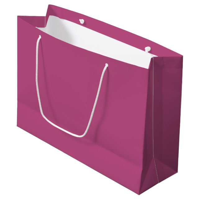 Trend Color - Pink Purple Berry Large Gift Bag (Front Angled)