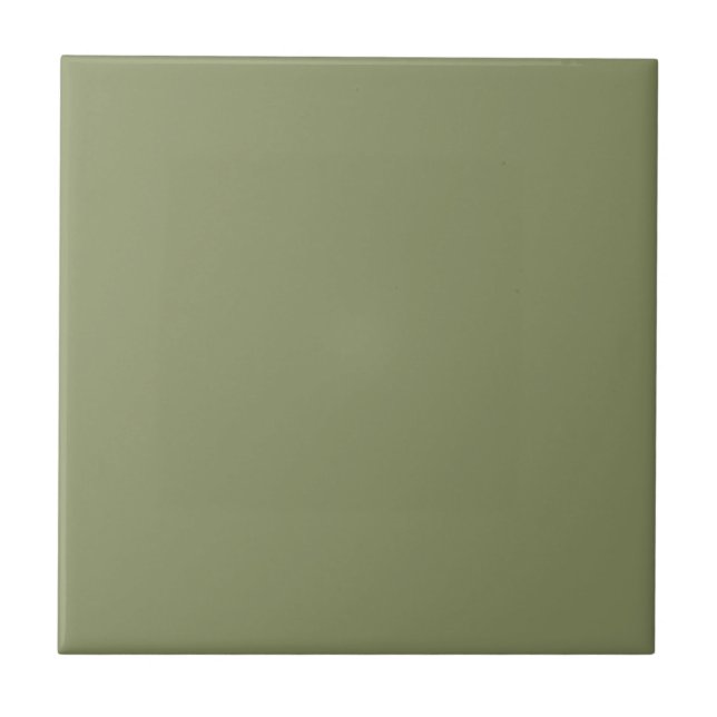 Trend Color - Reed Green Ceramic Tile (Front)