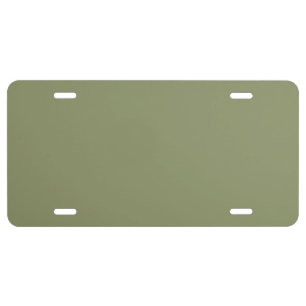 Trend Color - Reed Green License Plate