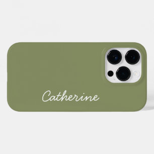 Trend Color Reed Green Name Case-Mate iPhone 14 Pro Case