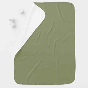 Trend Color - Reed Green One-Sided Baby Blanket
