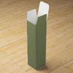 Trend Color - Reed Green Wine Box<br><div class="desc">Wine Box in solid reed green color. -- This modern and stylish wine box adds an elegant touch to your gifts. Its simple and clean design in solid colors offers a timeless appeal. Explore our trend colors for more products in the same shade or discover other stylish hues to match...</div>