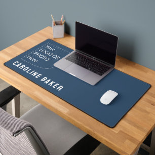 Trend Color Serious Blue Logo Desk Mat