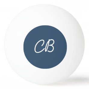 Trend Color Serious Blue Monogram Ping Pong Ball