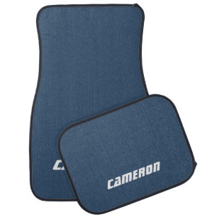Trend Color Serious Blue Name Car Floor Mat
