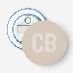 Trend Color Soft Beige Button Bottle Opener