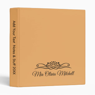 Trend Color - Soft Orange 3 Ring Binder
