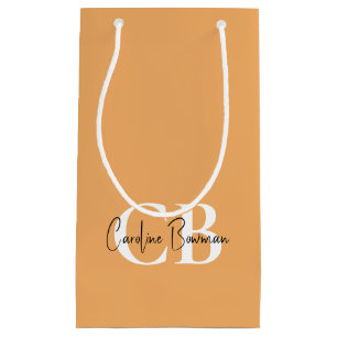 Trend Color Soft Orange Business Gift Bag