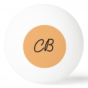 Trend Color Soft Orange Monogram Ping Pong Ball