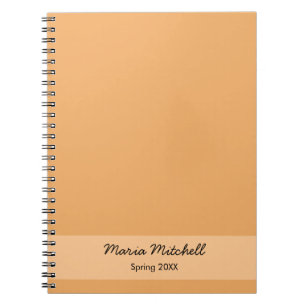 Trend Color - Soft Orange Name / Text Notebook