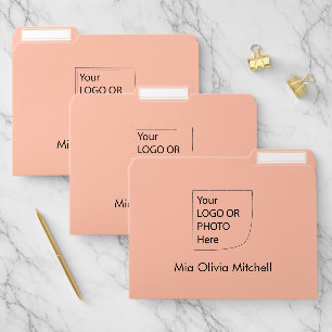 Trend Color - Soft Peach Business File Folder