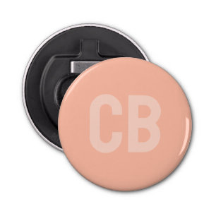Trend Color Soft Peach Button Bottle Opener