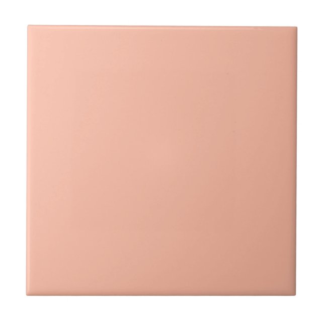 Trend Color - Soft Peach Ceramic Tile (Front)