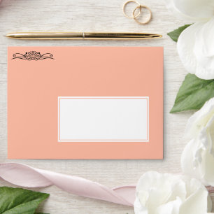Trend Color - Soft Peach Customizable Envelope