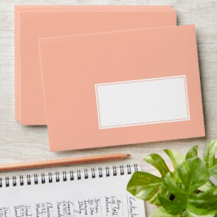 Trend Color - Soft Peach Customizable Envelope