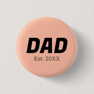 Trend Color - Soft Peach Dad Button