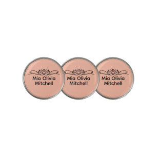 Trend Color Soft Peach Golf Ball Marker