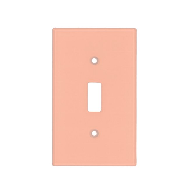 Trend Color Soft Peach Light Switch Cover (Front)