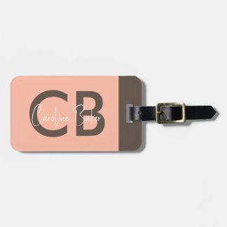 Trend Color Soft Peach Luggage Tag