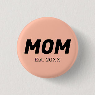 Trend Color - Soft Peach Mom Button