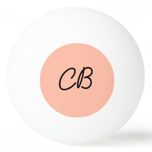 Trend Color Soft Peach Monogram Ping Pong Ball