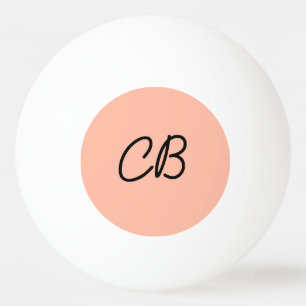 Trend Color Soft Peach Monogram Ping Pong Ball