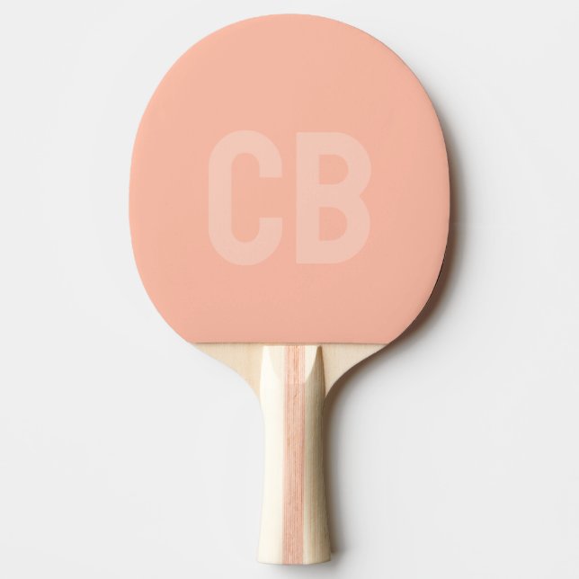 Trend Color Soft Peach Ping Pong Paddle (Front)