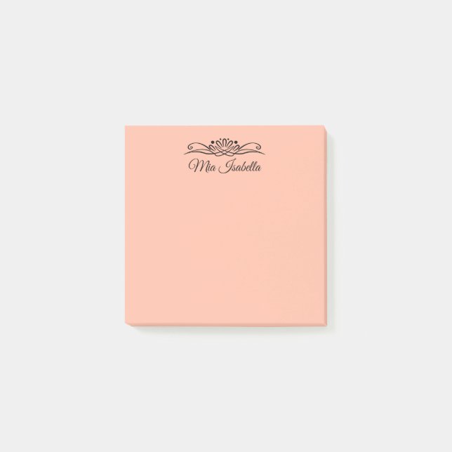 Trend Color - Soft Peach Solid  Post-it Notes (Front)