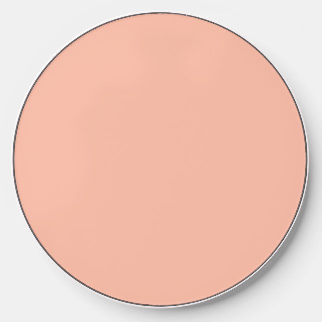 Trend Color Soft Peach Wireless Charger (Front)