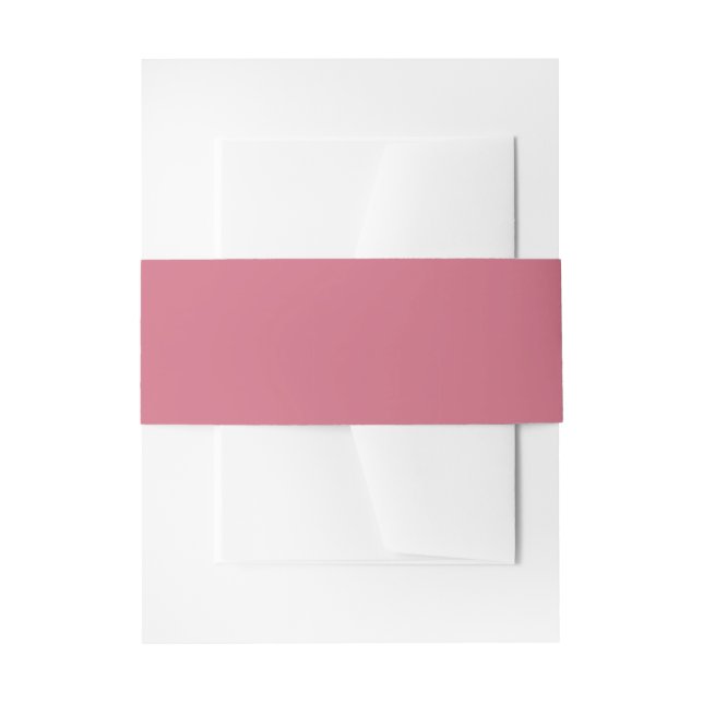 Trend Color Soft Pink Invitation Belly Band (Front Example)