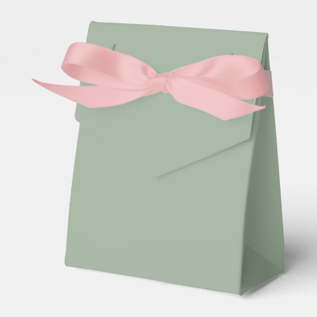 Trend Color Soft Sage Favor Boxes (Front Side)