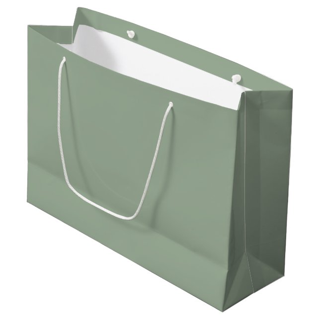 Trend Color Soft Sage Large Gift Bag (Front Angled)
