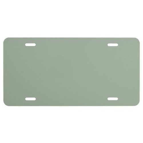 Trend Color Soft Sage License Plate