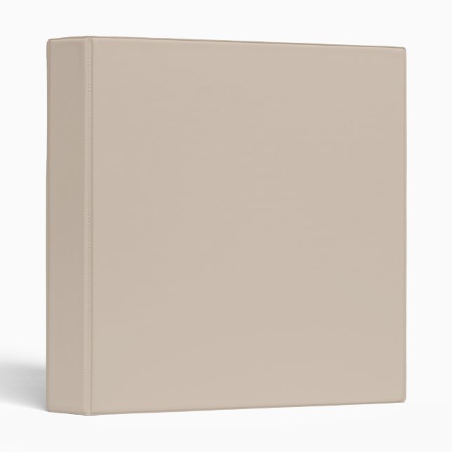 Trend Color - Soft Taupe 3 Ring Binder (Front/Spine)