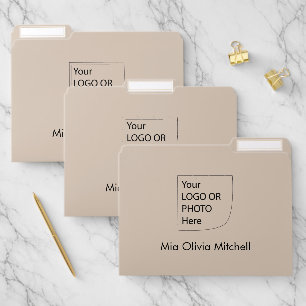 Trend Color - Soft Taupe Business File Folder