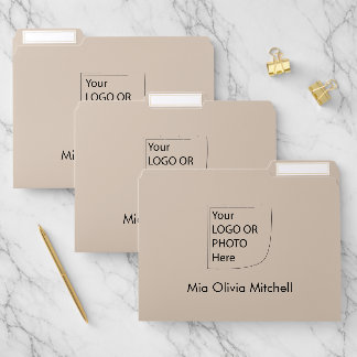 Trend Color - Soft Taupe Business File Folder