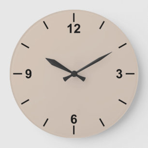 Trend Color Soft Taupe Large Wall Clock