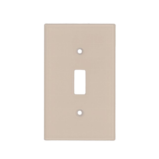 Trend Color Soft Taupe Light Switch Cover (Front)