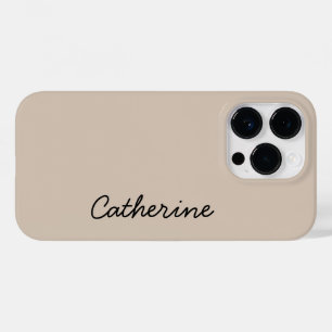 Trend Color Soft Taupe Name Case-Mate iPhone 14 Pro Case