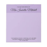 Trend Color - Soft Violet Business Notepad