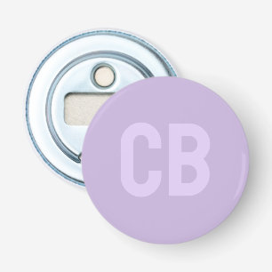 Trend Color Soft Violet Button Bottle Opener