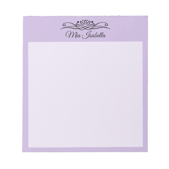 Trend Color Soft Violet Classic Notepad (Front)
