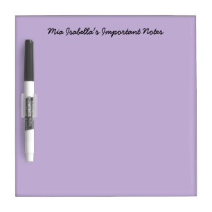 Trend Color - Soft Violet Dry Erase Board