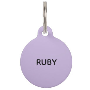 Trend Color Soft Violet Help Pet ID Tag