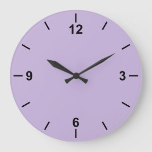 Trend Color Soft Violet Large Wall Clock