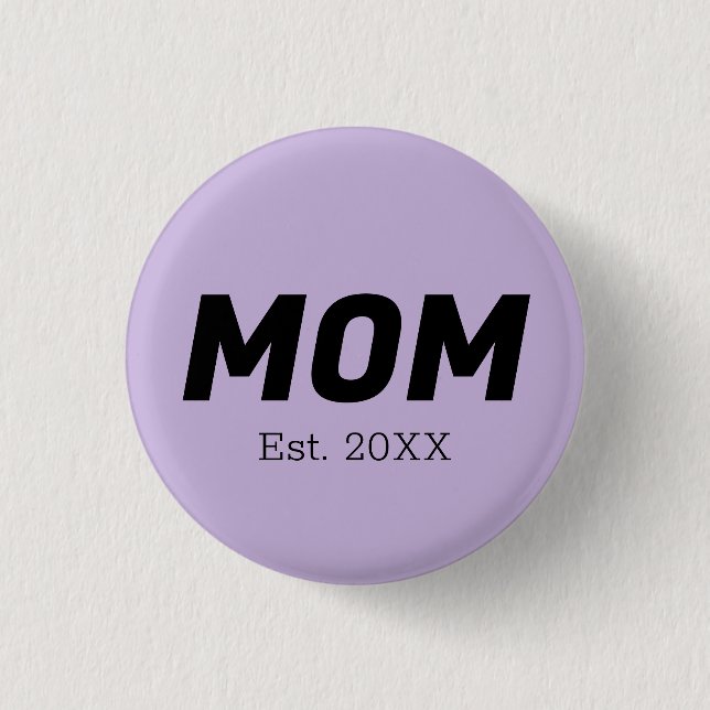 Trend Color - Soft Violet Mom Button (Front)