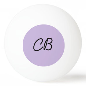 Trend Color Soft Violet Monogram Ping Pong Ball